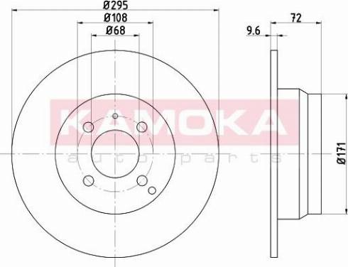 Kamoka 1031021 - Bremžu diski www.autospares.lv