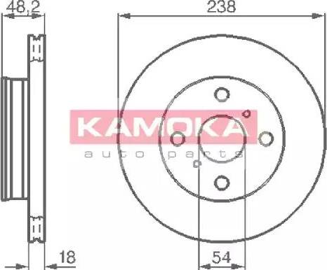 Kamoka 103826 - Bremžu diski autospares.lv