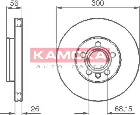 Kamoka 1033118 - Brake Disc www.autospares.lv