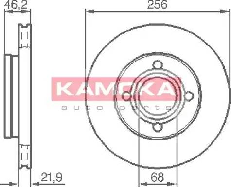 Kamoka 103386 - Bremžu diski www.autospares.lv