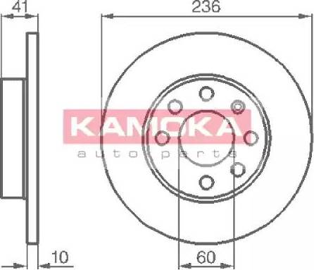 Kamoka 103208 - Bremžu diski autospares.lv