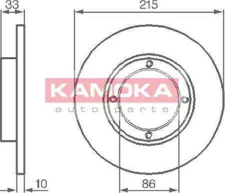 Kamoka 1032196 - Bremžu diski www.autospares.lv