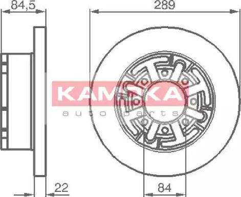 Kamoka 103281 - Bremžu diski www.autospares.lv