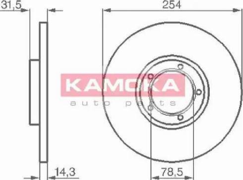 Kamoka 103276 - Bremžu diski www.autospares.lv