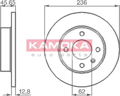 Kamoka 103718 - Bremžu diski www.autospares.lv