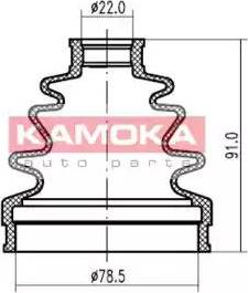 Kamoka 1146972 - Putekļusargs, Piedziņas vārpsta www.autospares.lv