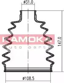 Kamoka 1146508 - Putekļusargs, Piedziņas vārpsta www.autospares.lv