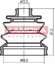 Kamoka 1146538 - Putekļusargs, Piedziņas vārpsta www.autospares.lv