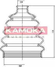 Kamoka 1146680 - Пыльник, приводной вал www.autospares.lv