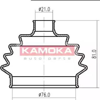 Kamoka 1146864 - Putekļusargs, Piedziņas vārpsta www.autospares.lv