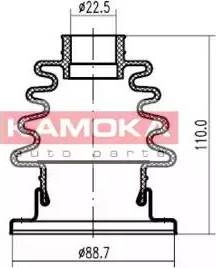 Kamoka 1148010 - Пыльник, приводной вал www.autospares.lv