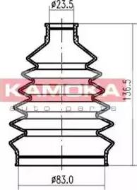 Kamoka 1147098 - Putekļusargs, Piedziņas vārpsta www.autospares.lv