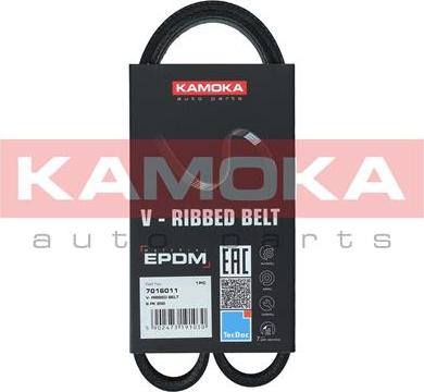 Kamoka 7016011 - Ķīļrievu siksna www.autospares.lv