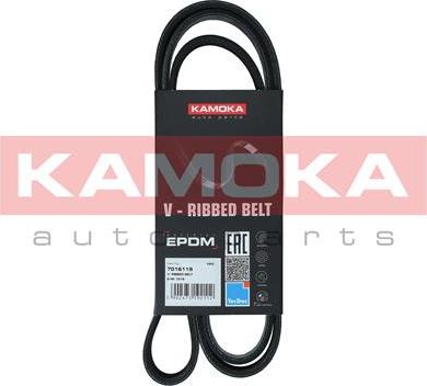 Kamoka 7016119 - Ķīļrievu siksna www.autospares.lv