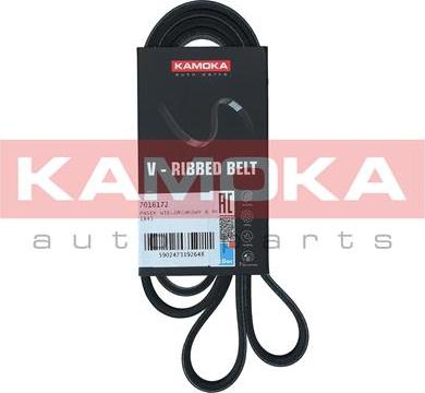 Kamoka 7016172 - Ķīļrievu siksna www.autospares.lv