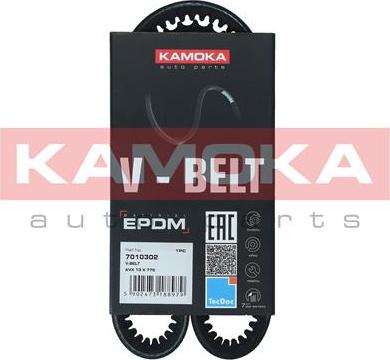 Kamoka 7010302 - Клиновой ремень, поперечные рёбра www.autospares.lv