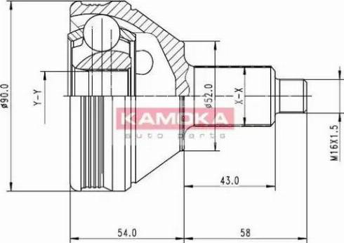 Kamoka 7086 - Joint Kit, drive shaft www.autospares.lv