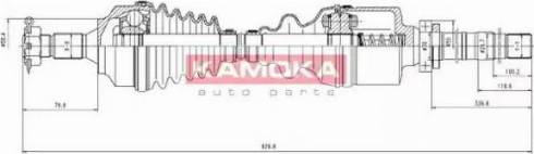 Kamoka CT1138972 - Piedziņas vārpsta www.autospares.lv