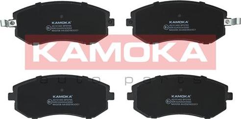 Kamoka JQ101460 - Тормозные колодки, дисковые, комплект www.autospares.lv