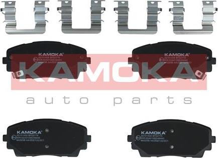 Kamoka JQ101409 - Тормозные колодки, дисковые, комплект www.autospares.lv