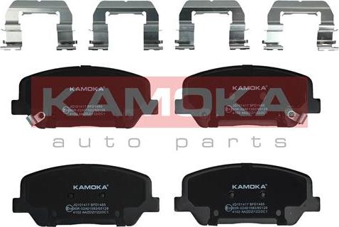 Kamoka JQ101417 - Тормозные колодки, дисковые, комплект www.autospares.lv