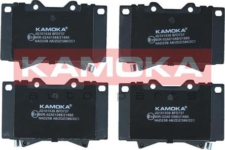 Kamoka JQ101539 - Bremžu uzliku kompl., Disku bremzes www.autospares.lv