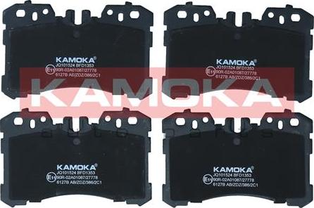 Kamoka JQ101524 - Bremžu uzliku kompl., Disku bremzes www.autospares.lv