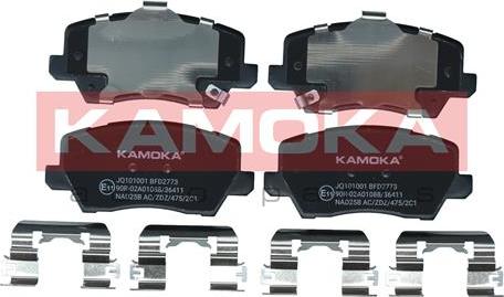 Kamoka JQ101001 - Bremžu uzliku kompl., Disku bremzes www.autospares.lv