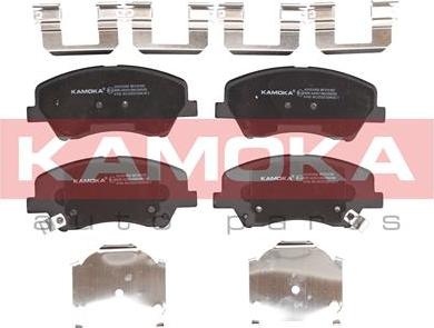 Kamoka JQ101002 - Тормозные колодки, дисковые, комплект www.autospares.lv