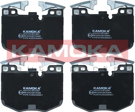 Kamoka JQ101072 - Bremžu uzliku kompl., Disku bremzes www.autospares.lv