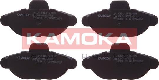 Kamoka JQ1011498 - Brake Pad Set, disc brake www.autospares.lv