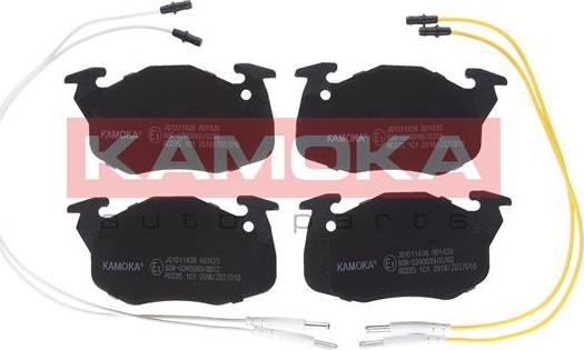 Kamoka JQ1011438 - Тормозные колодки, дисковые, комплект www.autospares.lv