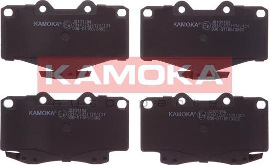 Kamoka JQ101184 - Тормозные колодки, дисковые, комплект www.autospares.lv