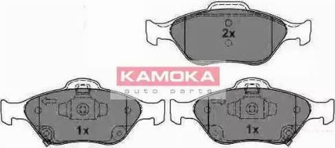 Kamoka JQ101137 - Тормозные колодки, дисковые, комплект www.autospares.lv