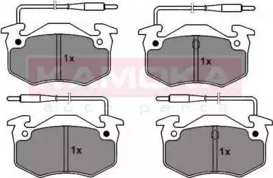 Kamoka JQ101856 - Bremžu uzliku kompl., Disku bremzes www.autospares.lv