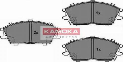 Kamoka JQ1018152 - Bremžu uzliku kompl., Disku bremzes www.autospares.lv