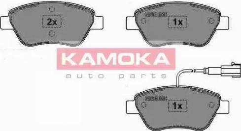 Kamoka JQ1018114 - Тормозные колодки, дисковые, комплект www.autospares.lv