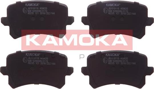 Kamoka JQ1018116 - Тормозные колодки, дисковые, комплект www.autospares.lv