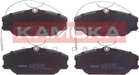 Kamoka JQ101812 - Brake Pad Set, disc brake www.autospares.lv