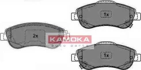 Kamoka JQ1018396 - Тормозные колодки, дисковые, комплект www.autospares.lv