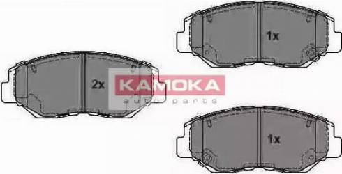 Kamoka JQ1018296 - Тормозные колодки, дисковые, комплект www.autospares.lv