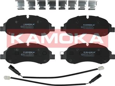 Kamoka JQ101341 - Тормозные колодки, дисковые, комплект www.autospares.lv