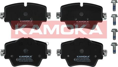 Kamoka JQ101354 - Bremžu uzliku kompl., Disku bremzes www.autospares.lv