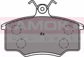 Kamoka JQ101350 - Тормозные колодки, дисковые, комплект www.autospares.lv