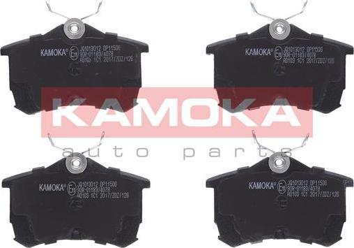 Kamoka JQ1013012 - Тормозные колодки, дисковые, комплект www.autospares.lv