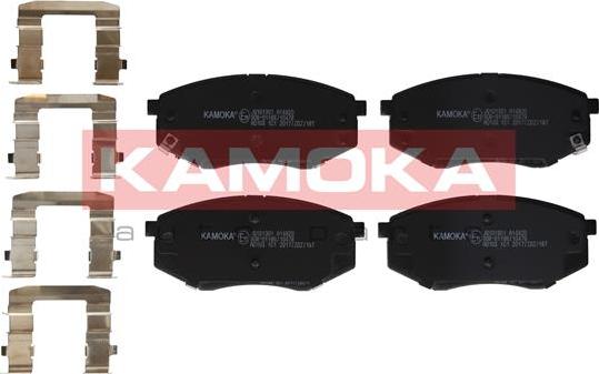 Kamoka JQ101301 - Тормозные колодки, дисковые, комплект www.autospares.lv