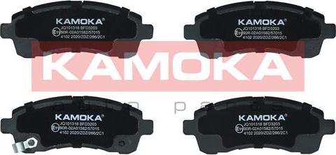 Kamoka JQ101318 - Bremžu uzliku kompl., Disku bremzes www.autospares.lv