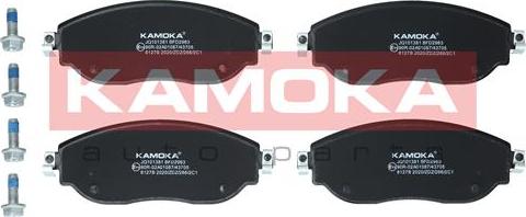 Kamoka JQ101381 - Bremžu uzliku kompl., Disku bremzes www.autospares.lv