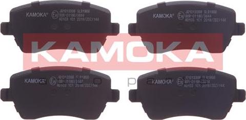 Kamoka JQ1013398 - Тормозные колодки, дисковые, комплект www.autospares.lv