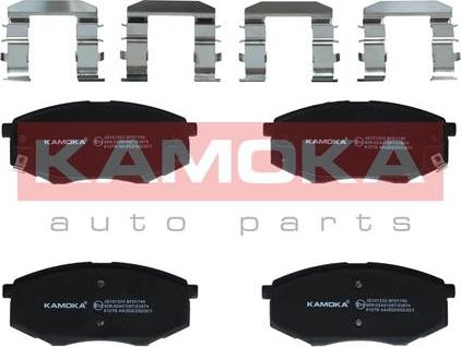 Kamoka JQ101333 - Тормозные колодки, дисковые, комплект www.autospares.lv